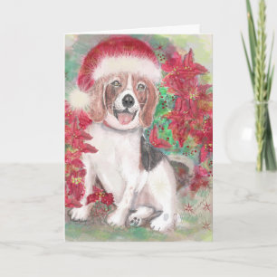 Santa Beagle Helgkort