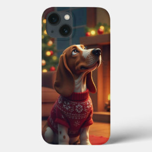 🎄 Santa Beagle Holiday Cheer ✨ Söt Jul Hund