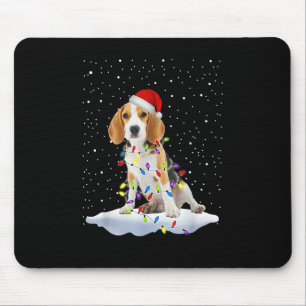 Santa Beagle-julljus Snowfejk Hund Mamma X-morsa Musmatta