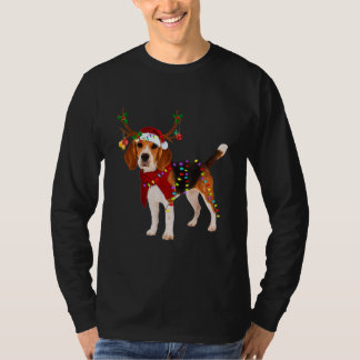 Santa Beagle rener Light God jul Beagle Pappa T Shirt