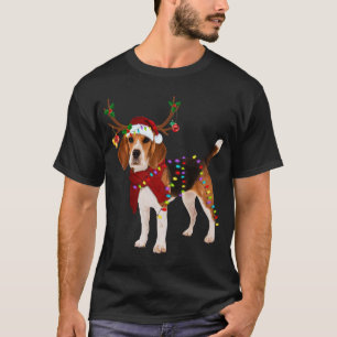 Santa Beagle rener Light jul T Shirt