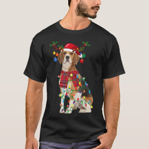 Santa Beagle rener Light jul T Shirt