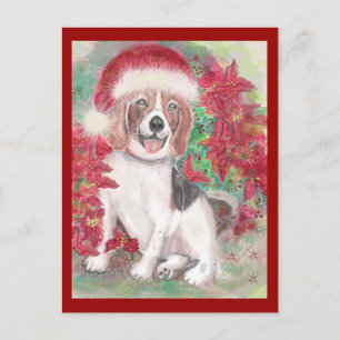 Santa Beaglejulkort Helg Vykort
