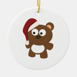 Santa Bear Julgransprydnad Keramik