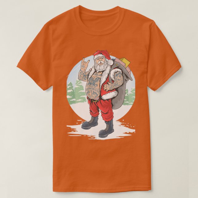 SANTA BEARD CLAUS T SHIRT (Design framsida)