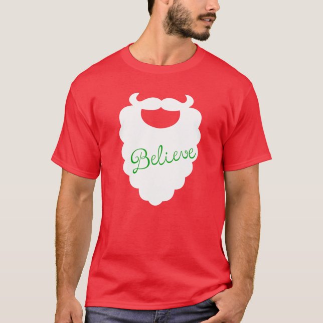 Santa Beard Helgdag Tee Helgdag Design (Framsida)