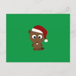 Santa Beaver Helg Vykort