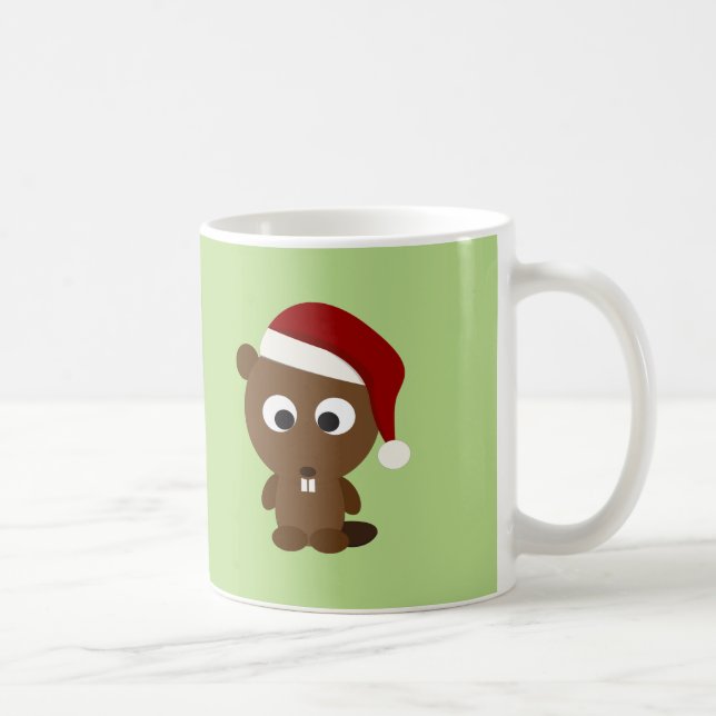 Santa Beaver Kaffemugg (Höger)