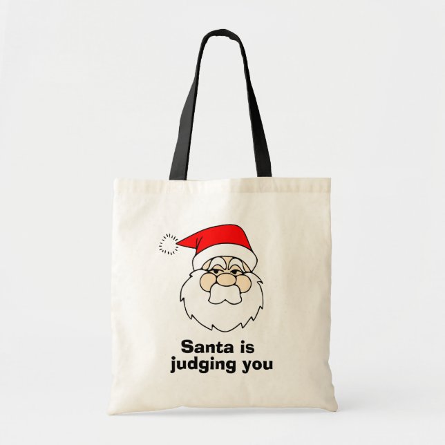 Santa bedömer dig tygkasse (Framsidan)