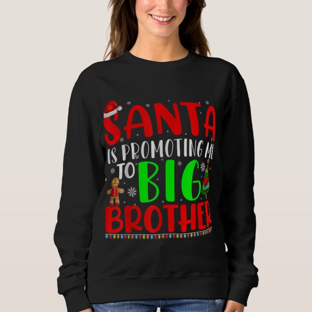 Santa befordrar mig till Big Brother Gravid och T Shirt (Framsida)