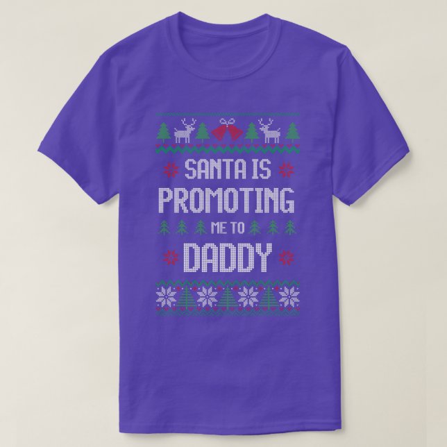 Santa befordrar mig till pappa Julafton Gravid Ann T Shirt (Design framsida)