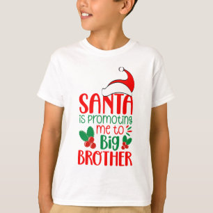 Santa befordrar mig till storebror, jul t shirt