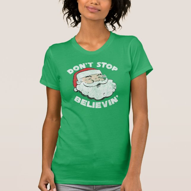 Santa Bella Canvas Shirt Tee Shirt (Framsida)
