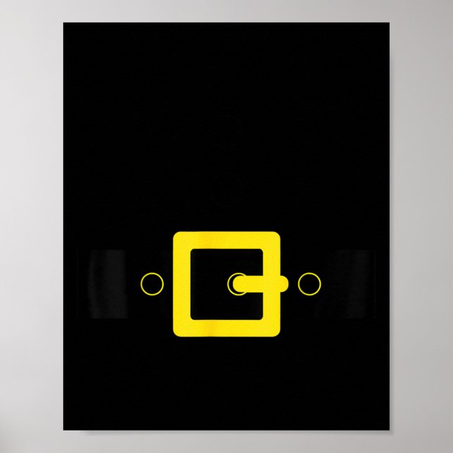 Santa Belt Suit Funny Cute Halloween Christmas Cos Poster (Framsidan)