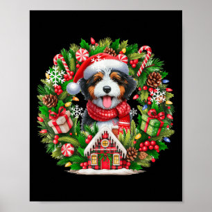 Santa Bernedoodle-Blommigten Circle Owner Ki Poster