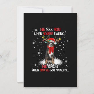 Santa Bernese Mountain Dog Ren Jul Inbjudningar