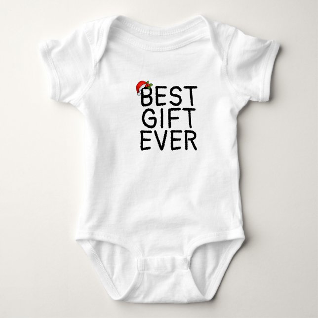 Santa Best Gift Baby Bodykostym T Shirt (Framsida)