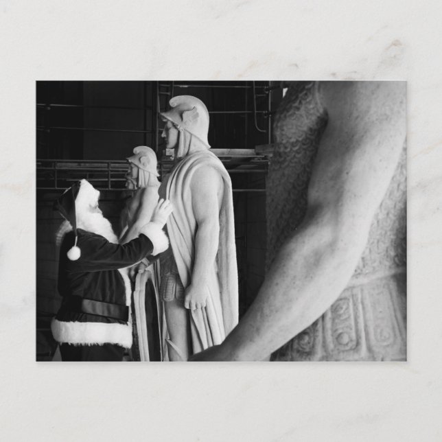 Santa beundrar en Centurian vakt, den fackliga Helg Vykort (Framsida)