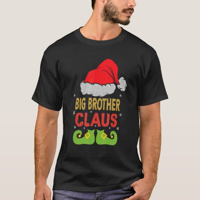 Santa Big Brother Claus-julmatchningsfamiljen T Shirt (Framsida)