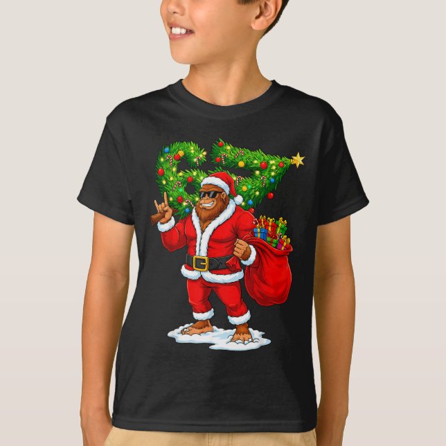 Santa Bigfoot 67 Meme Funny Six Seven Christmas Ho T Shirt (Framsida)