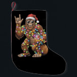 Santa Bigfoot jul jul Ljus Sten Funny Liten Julstrumpa<br><div class="desc">Santa Bigfoot jul Ljus Sten Funny Sasquatch Tro</div>