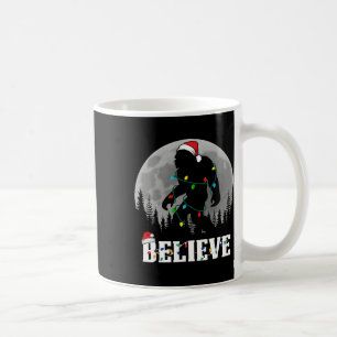 Santa Bigfoot jul Ljus Funny Sasquatch Bel Kaffemugg