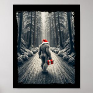 Santa Bigfoot-julsasquatch Tro Poster