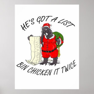 Santa Bin Kyckling Poster