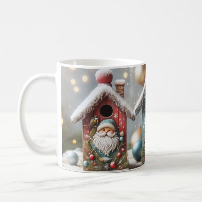 Santa Bird Houses Santa Coffee Mugg (Vänster)