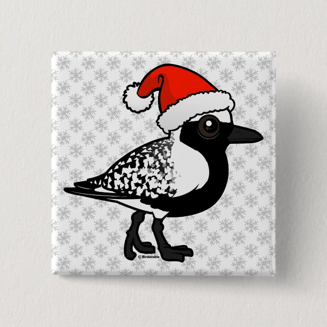 Santa Black-bellied Plover Knapp (Framsida)