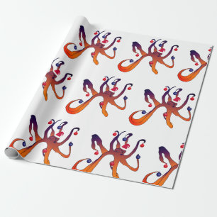 Santa bläckfisk presentpapper