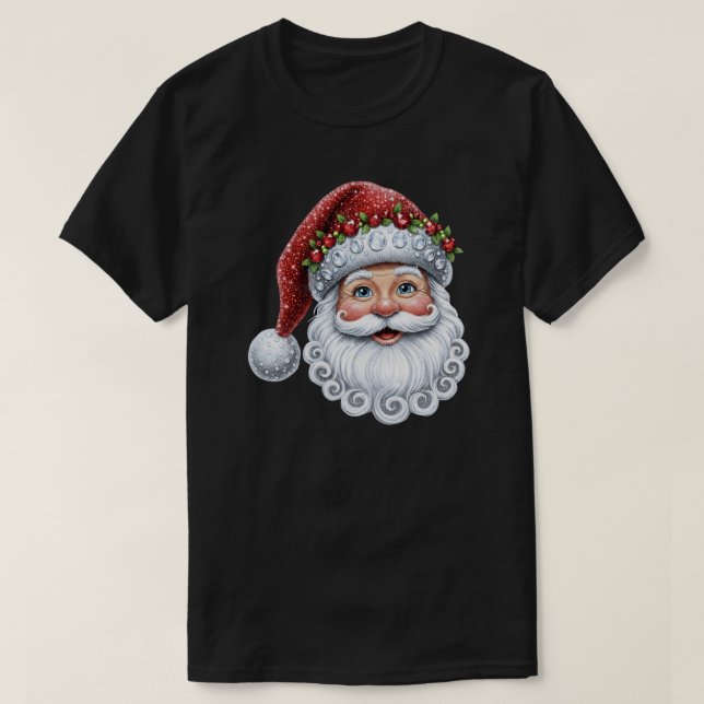 Santa Bling-Bling T Shirt (Design framsida)
