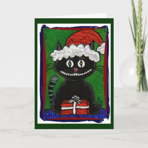 Santa BoBo - Svart julhälsningskort (2) Helgkort