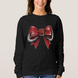 Santa Bow Noel Santa Coquette Jul Helgdag T Shirt
