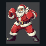 Santa Boxing Älskare Funny Mma Muay Thai Boxer Chr Poster<br><div class="desc">Santa Boxing Älskare Funny Mma Muay Thai Boxer jul Julafton</div>