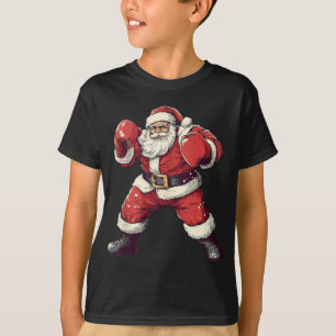 Santa Boxing Älskare Funny Mma Muay Thai Boxer Chr T Shirt