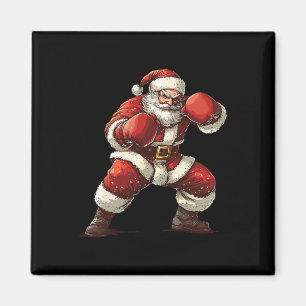 Santa Boxing Julafton Mma Muay Thai Älskare Boxer  Magnet