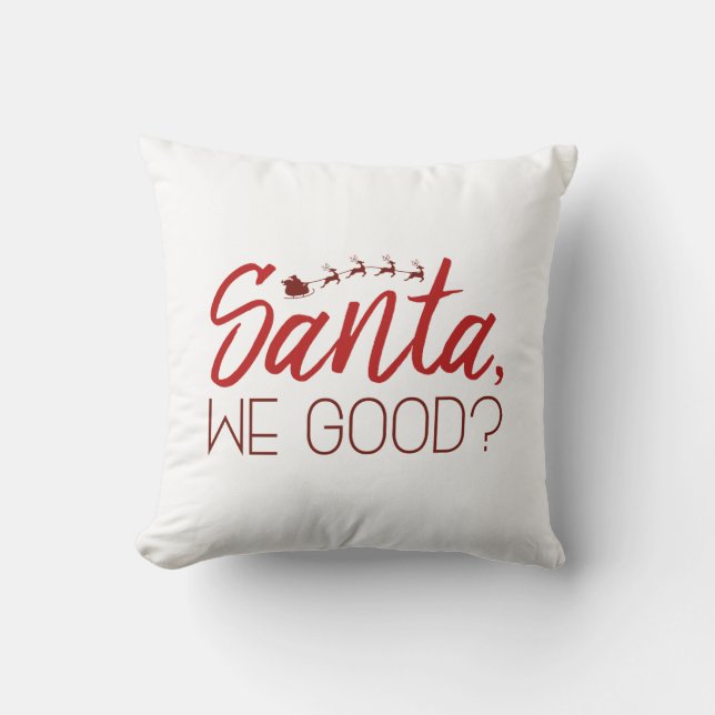Santa, Bra? Kudde (Framsida)