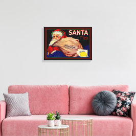 Santa Brand Lemons Ventura County California Fruit Canvastryck