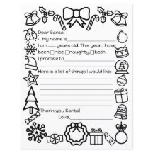 Santa Brev Coloring Page