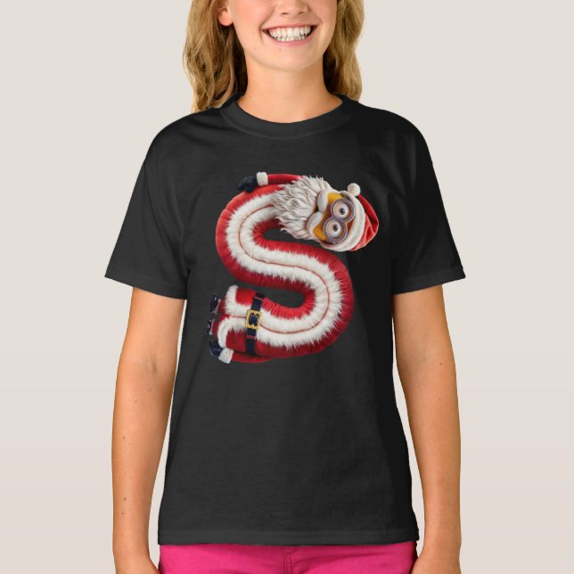 Santa brev S T Shirt (Framsida)