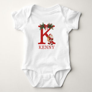 Santa Broderade och Namn Familj Matchande T Shirt