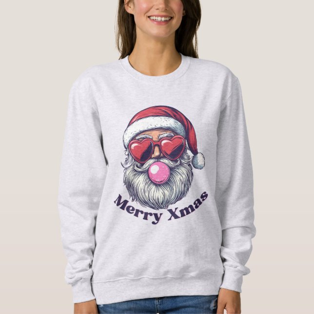 Santa Bubble Gum Ugly God jul T Shirt (Framsida)
