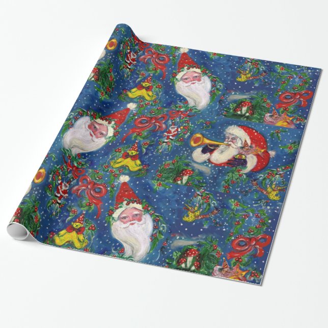 SANTA BUGLER,LEKSAK,ROSETT BAND,MUSICAL CHRISTMAS  PRESENTPAPPER (Utrullad)