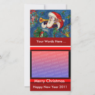 SANTA BUGLER MUSICAL CHRISTMAS NIGHT JULKORT