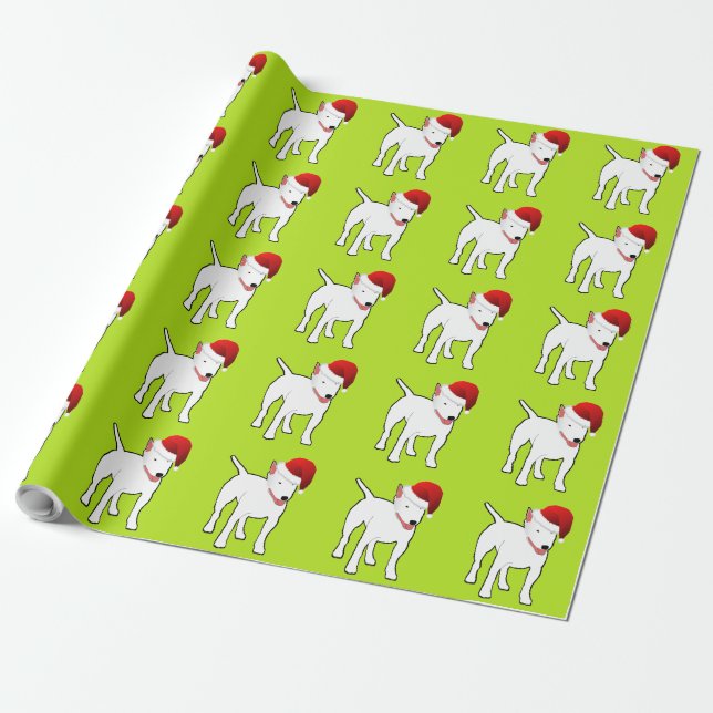 Santa Bull Terrier Presentpapper (Utrullad)
