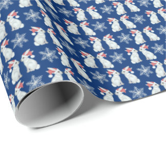 Santa Bunnies Wrapping Paper Presentpapper