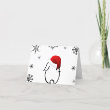 Santa Bunny Helgdag Card