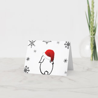 Santa Bunny Helgdag Card Kort