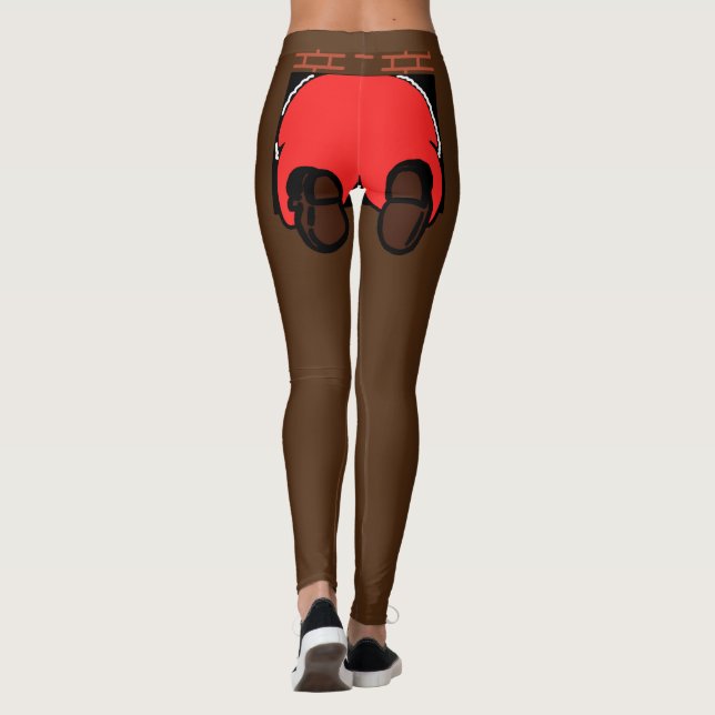 Santa Butt Leggings Brown (Baksida)